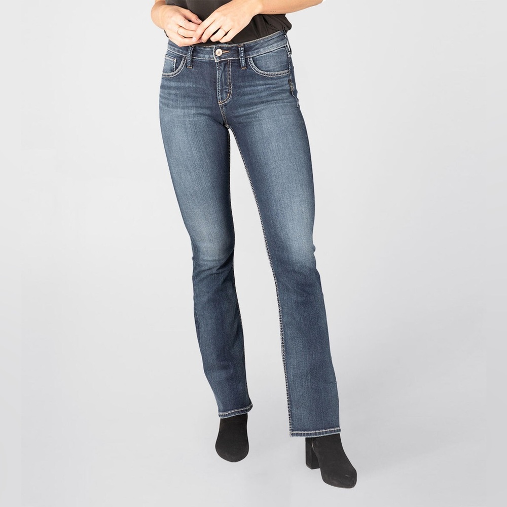 Silver Jeans Women's Boot Cut Jeans - Dark Blue